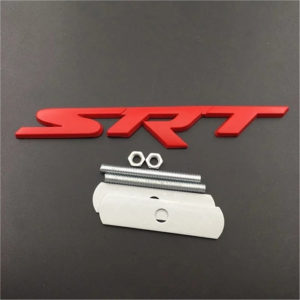 شعار الشبك الأمامي دودج – كرايسلر – جيب SRT من الحديد باللون الأحمر