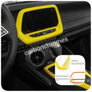 ديكور مسجل شفروليه كمارو 2016 – 2022 باللون الأصفر