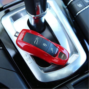 غلاف مفتاح بورش باللون الأحمر (3 قطع)