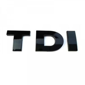 شعار الشنطة TDI باللون الأسود (اللامع)