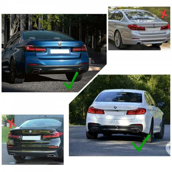 دفيوزر BMW للفئة 5 موديل 2017 – 2022 باللون الأسود اللامع ( لاتناسب M5 )