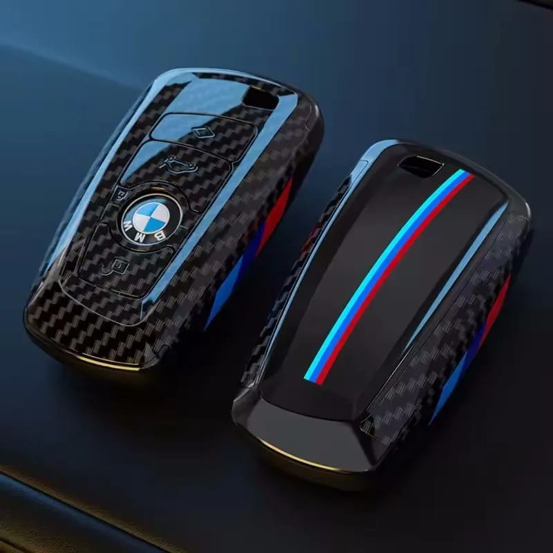 غلاف مفتاح BMW من الكاربون بشعار M