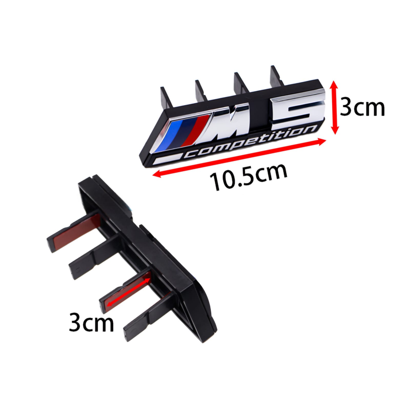 شعار M competition الشبك الامامي باللون الفضي